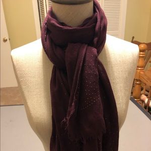 WHBM Burgundy Scarf